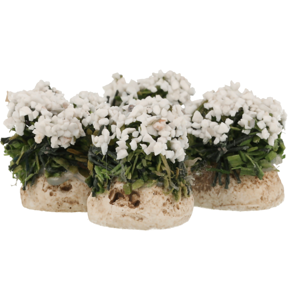 Boule de fleurs blanches Puce (lot de 4)