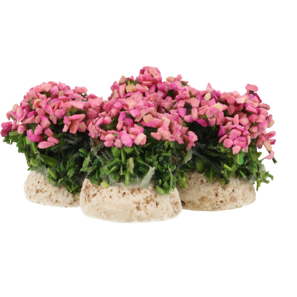 Boule de Fleurs roses Puce (lot de 4)
