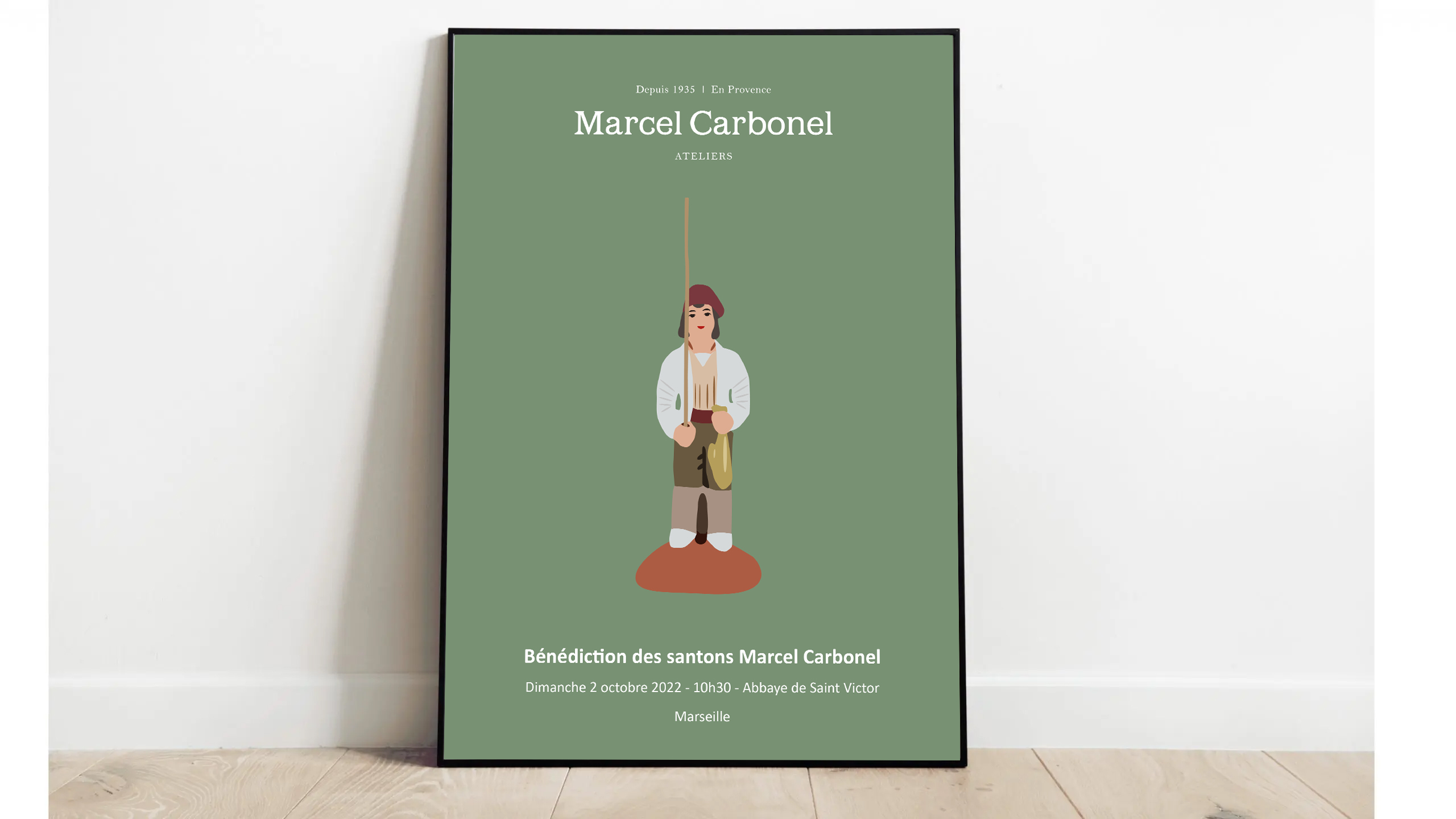 Affiche Bénédiction annuelle des santons - Edition 2022