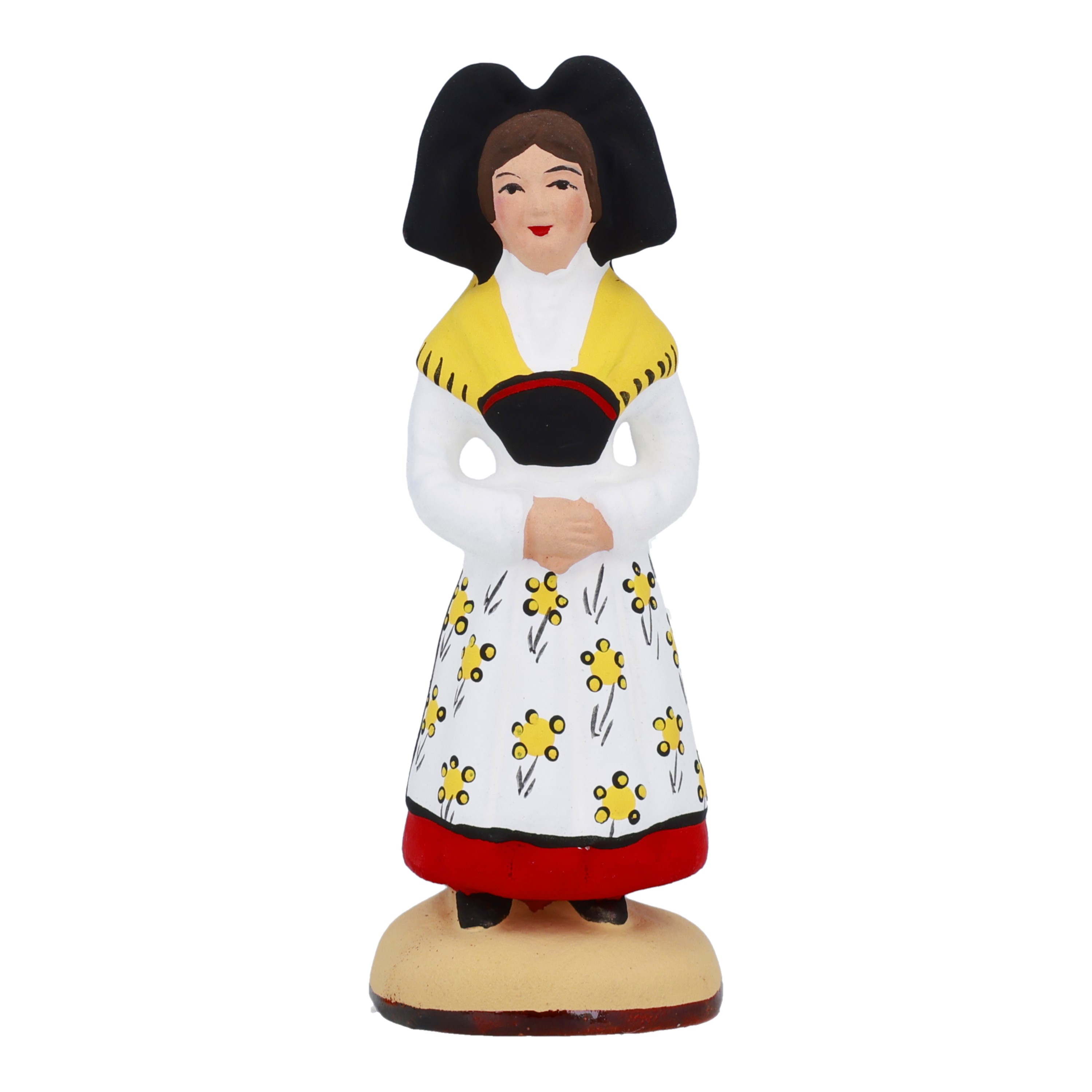 Alsacienne spéciale tablier blanc/jaune N°2