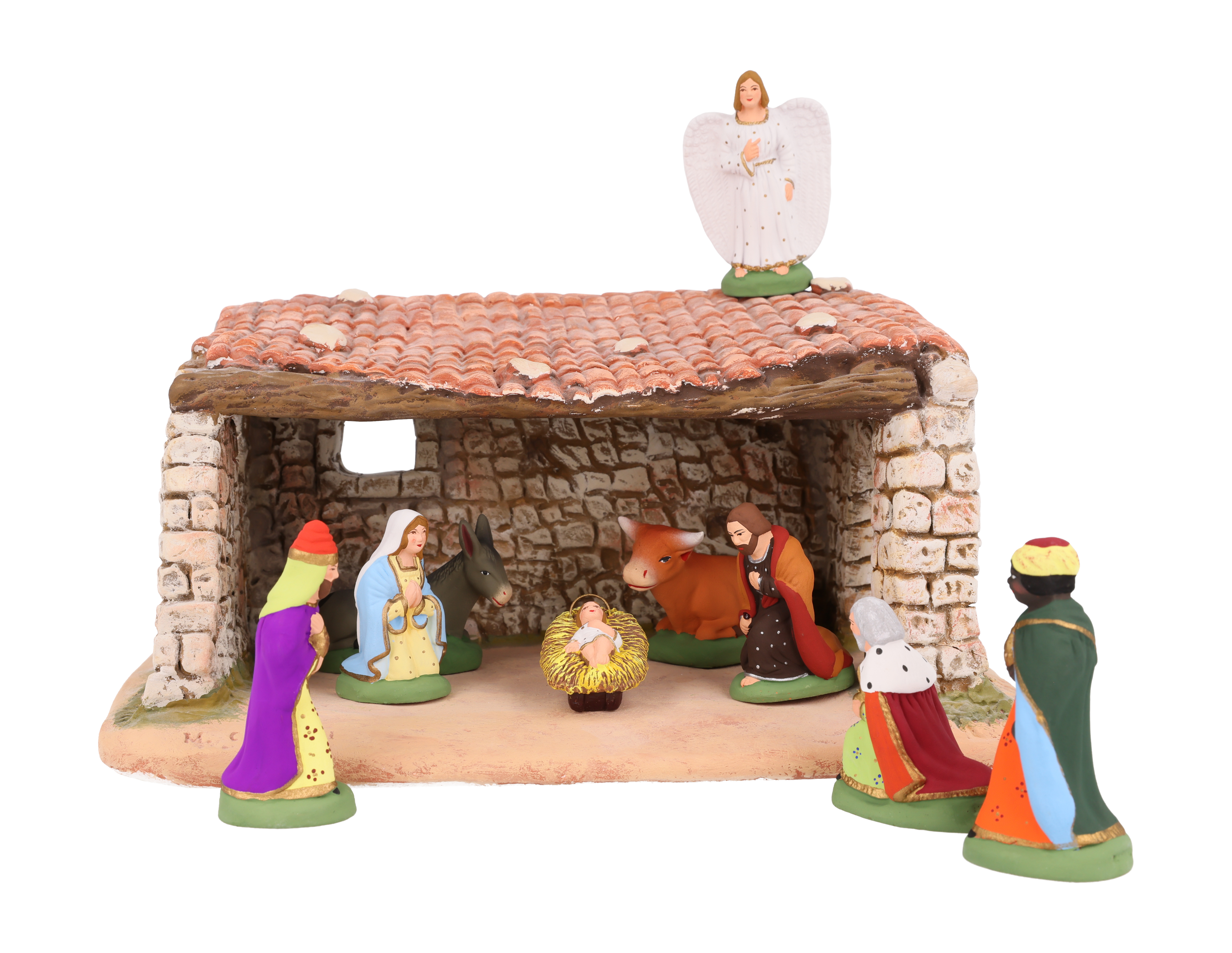 Etable Traditionnelle N°2 + Nativité & Adoration N°2