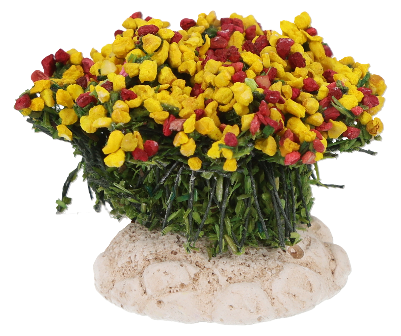 Boule de fleurs jaunes et rouges N°2 et N°3