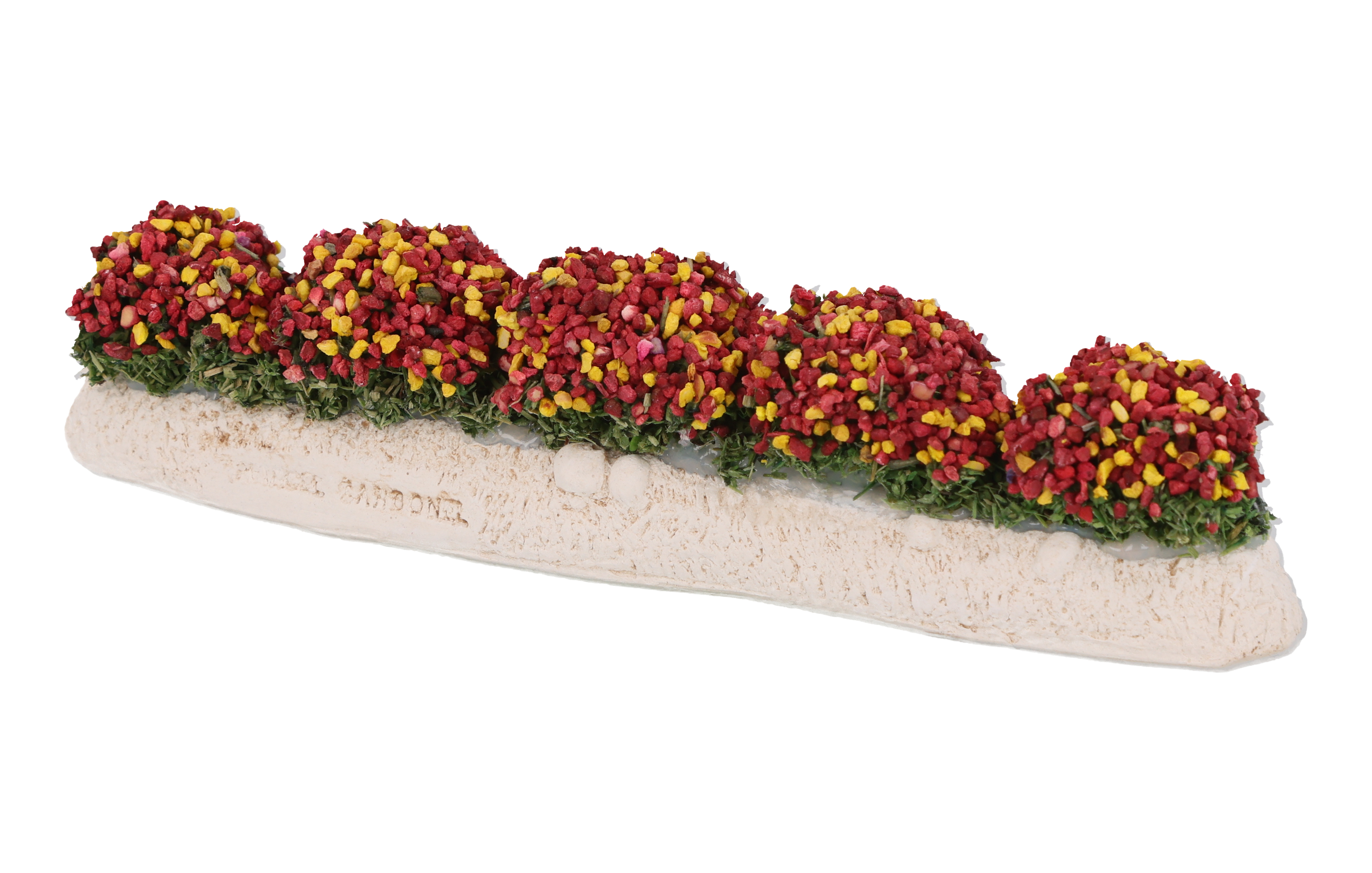 Rangée de fleurs rouges et jaunes N°2 et N°3