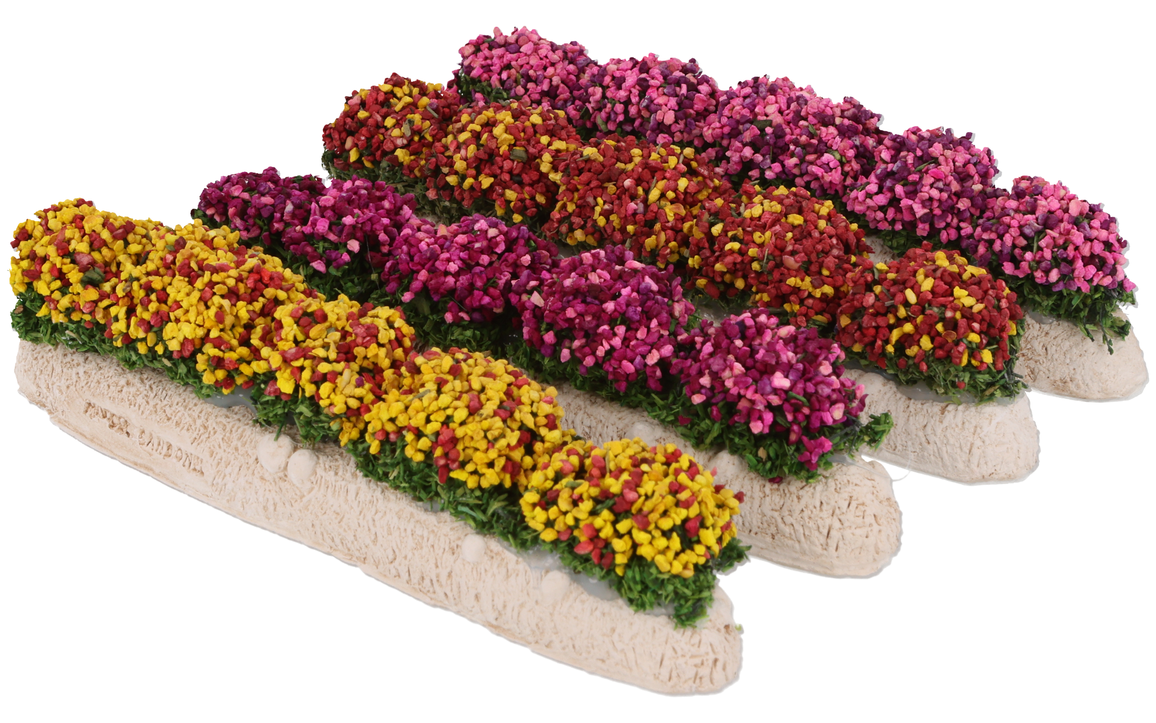 Lot de 4 rangées de fleurs
