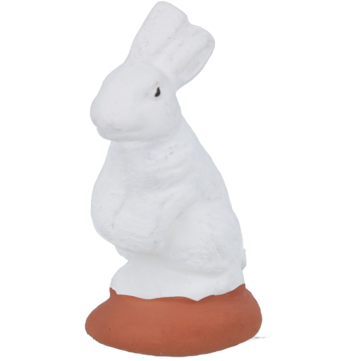 Pastel - Lapin debout blanc N° 2