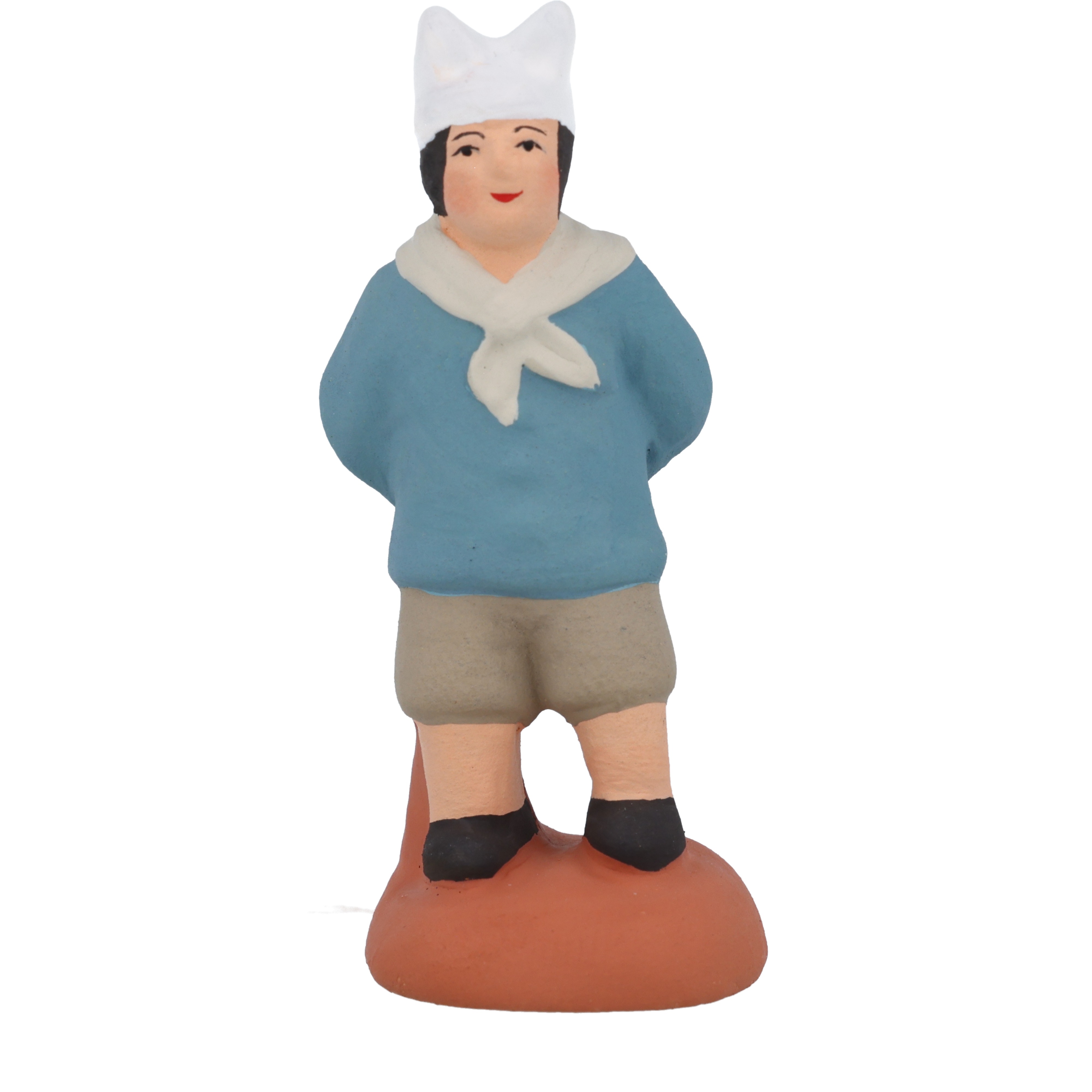 Santon pastel Bonnet d'âne N°2, vue de face – Ateliers Marcel Carbonel