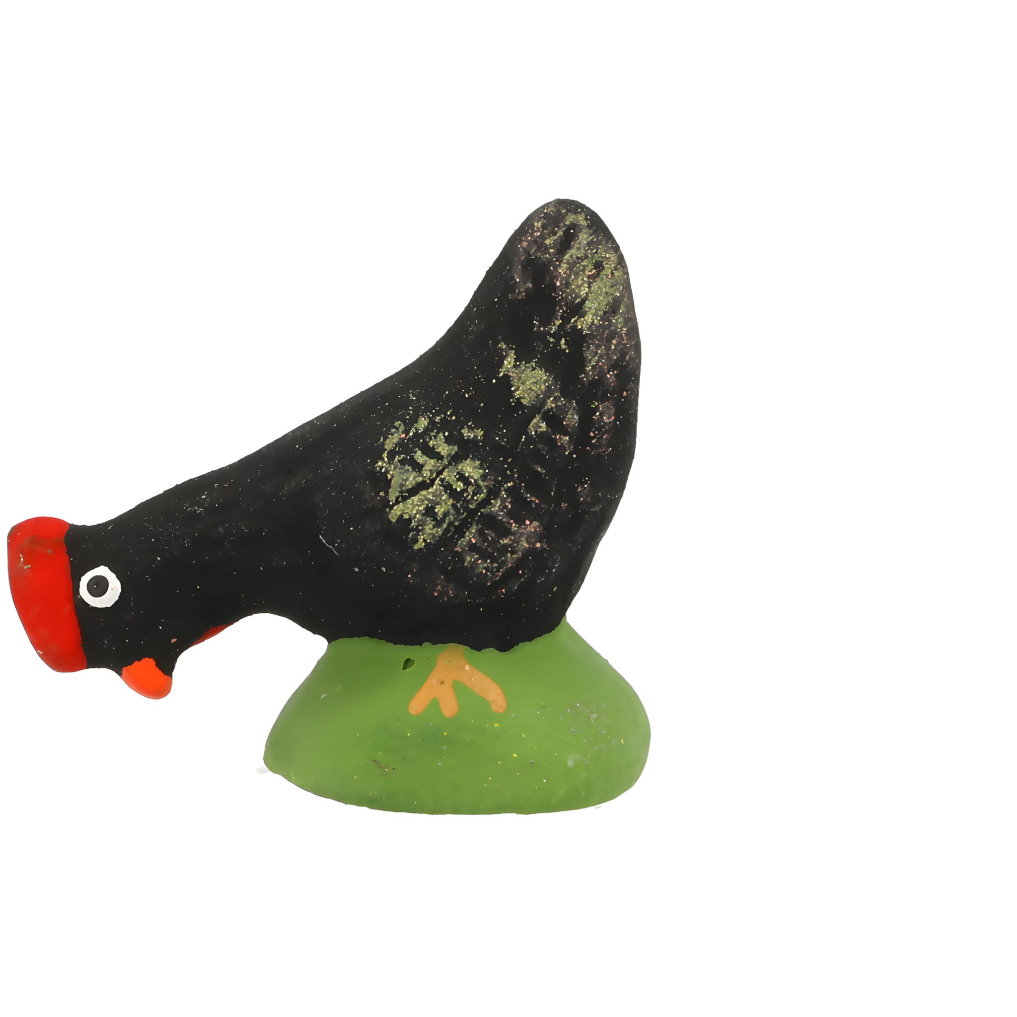 Poule picorante noire N° 1