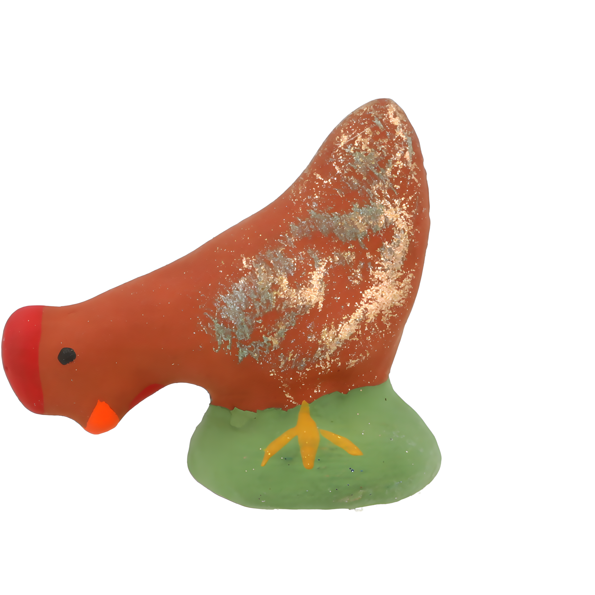 Poule picorante rousse N° 1