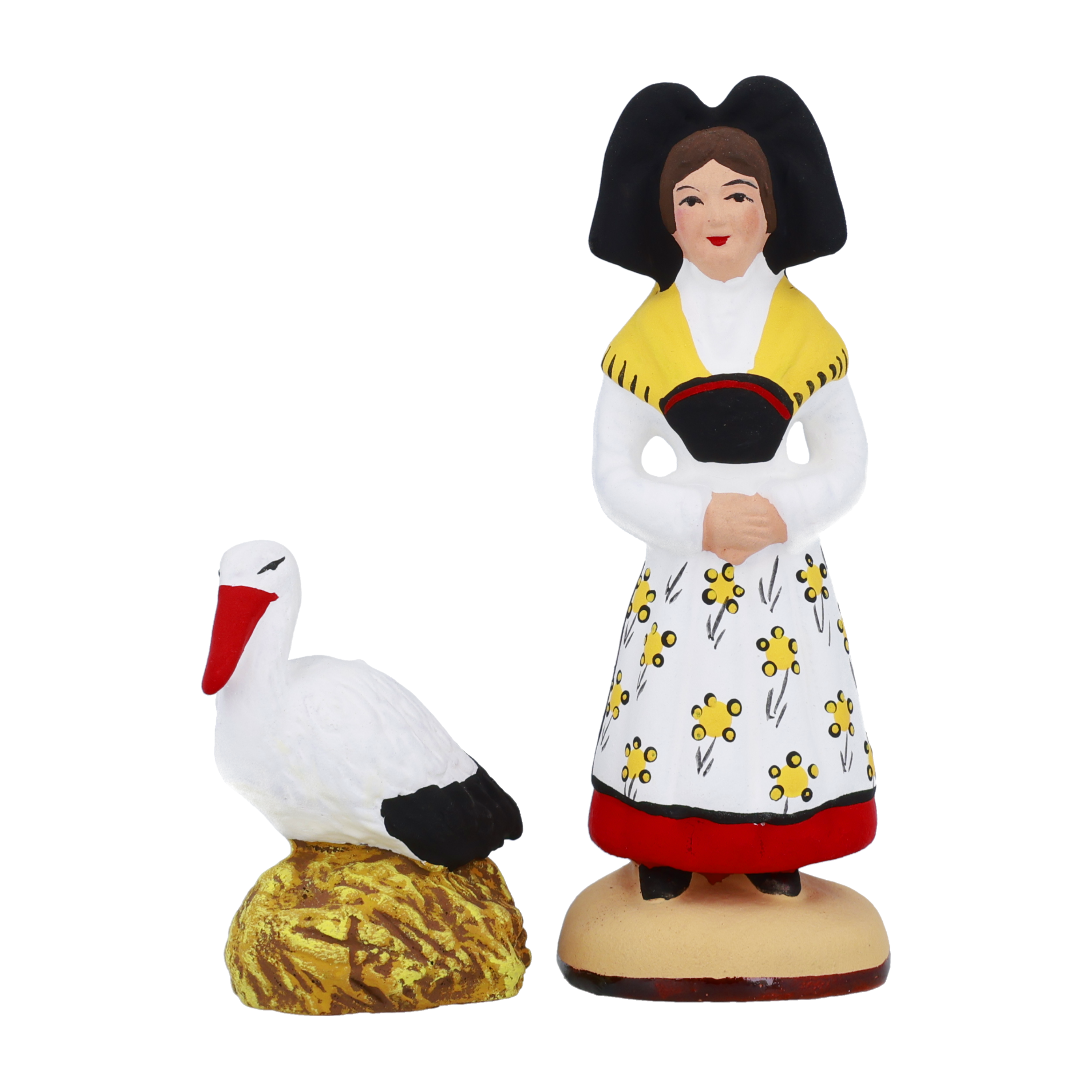 Coffret d'Alsace N°2 – Tablier blanc et jaune
