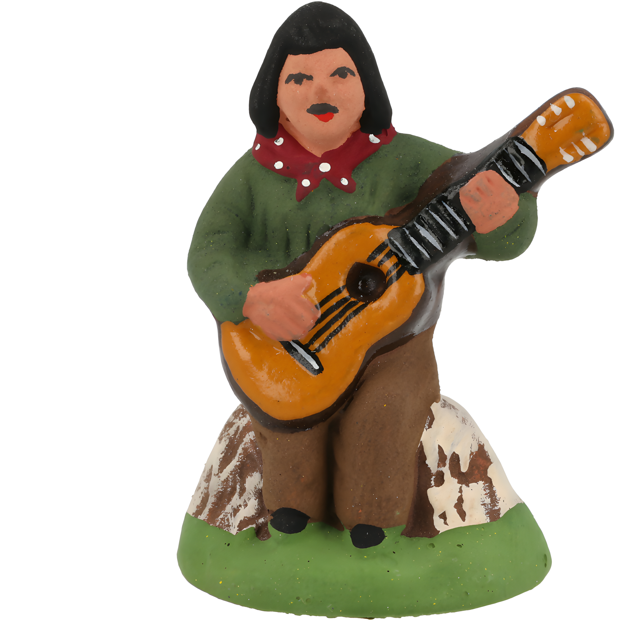 Gitan à la guitare vert N° 1