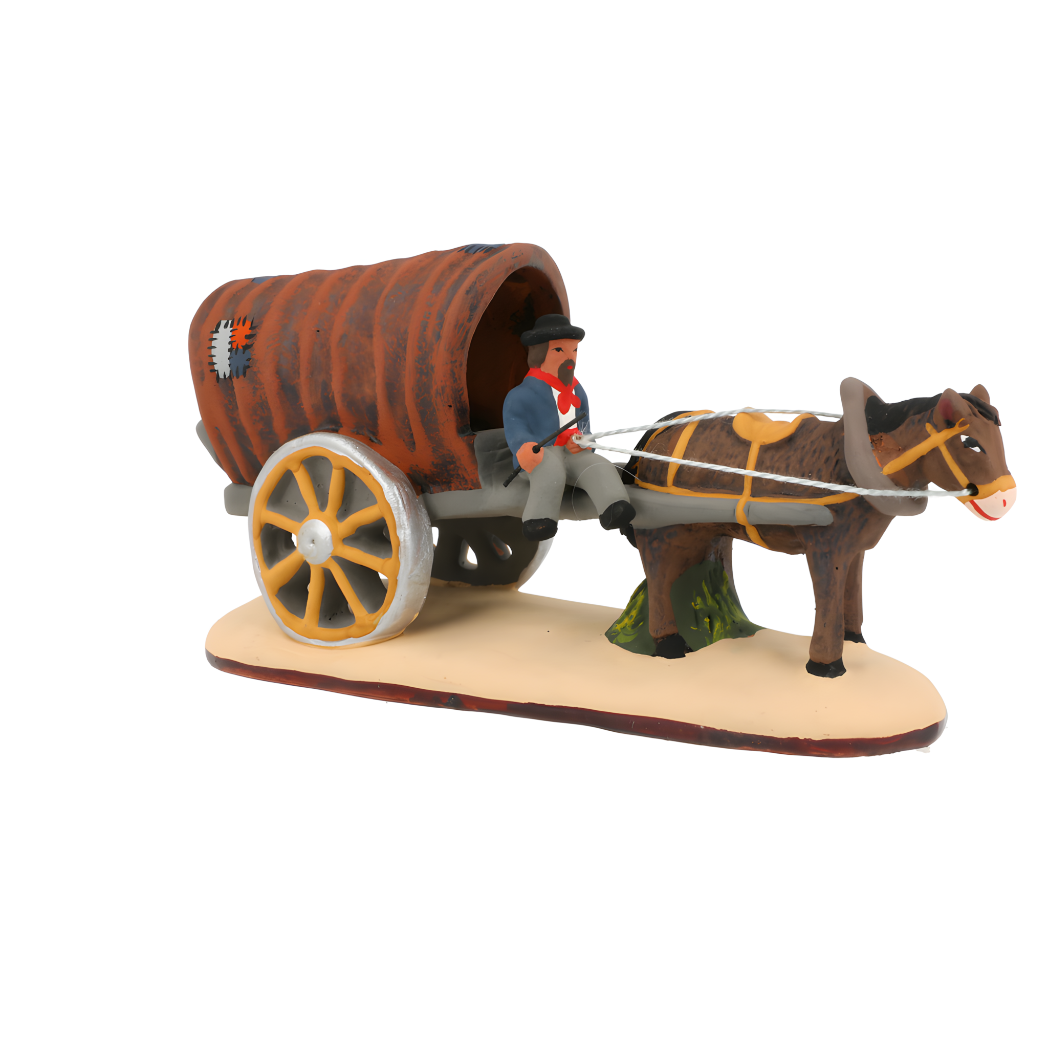 Roulotte de Gitans orange n° 1