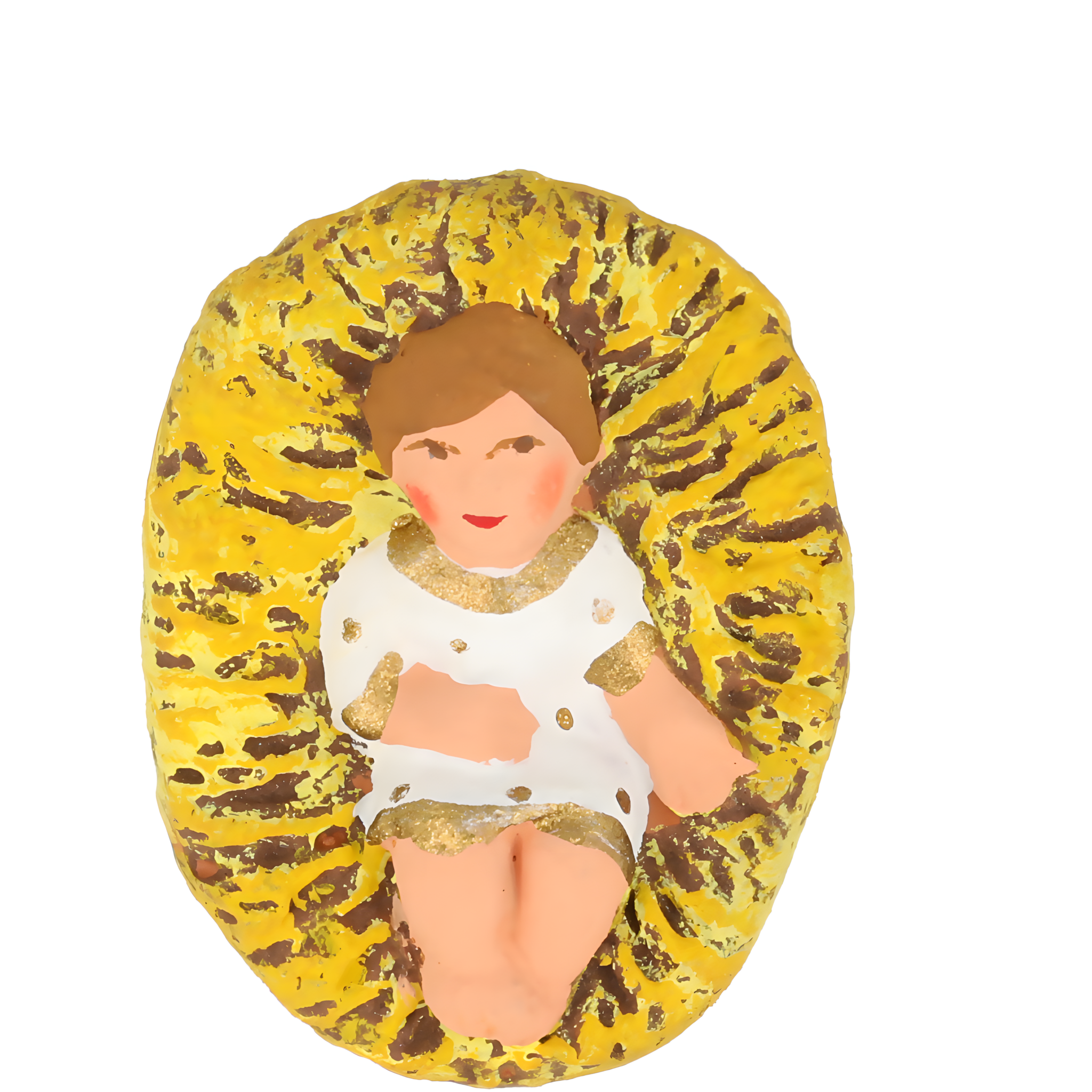 Santon Enfant Jésus – Cœur de la Crèche de Noël - Ateliers Marcel Carbonel