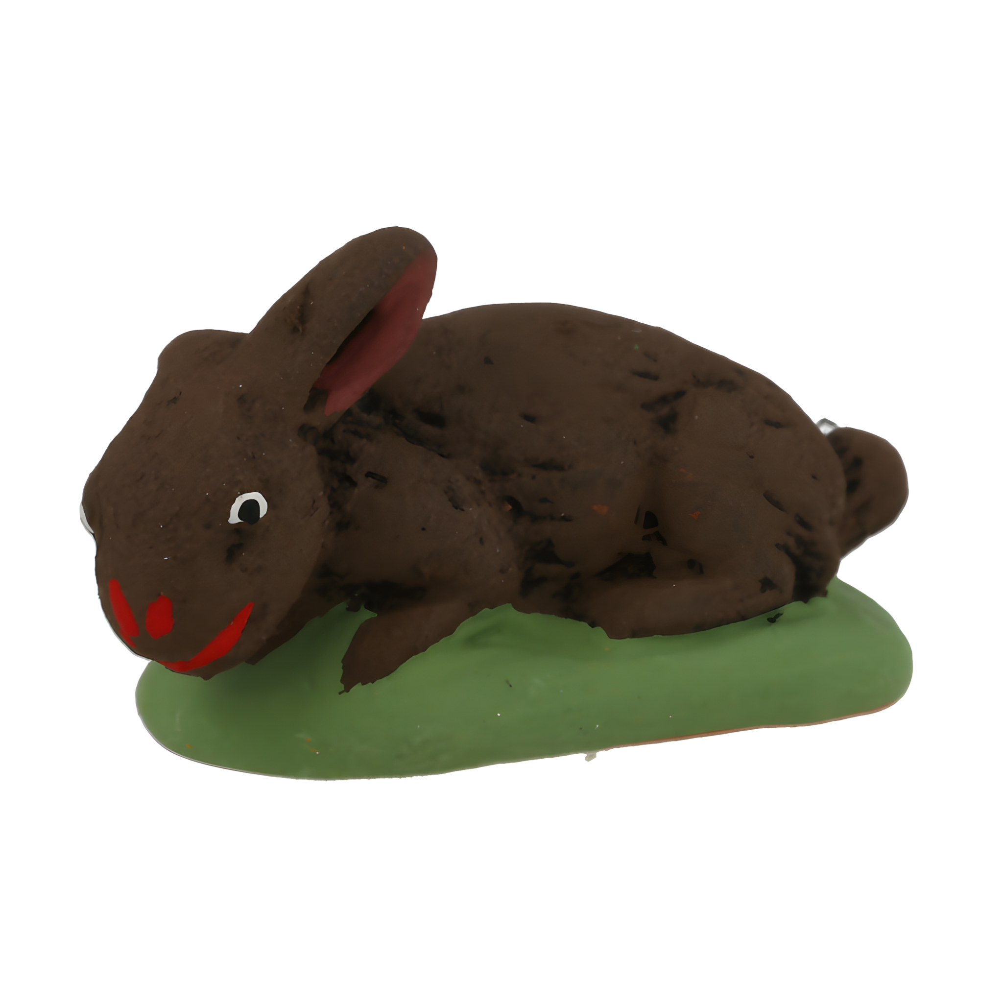 Lapin couché marron N° 2