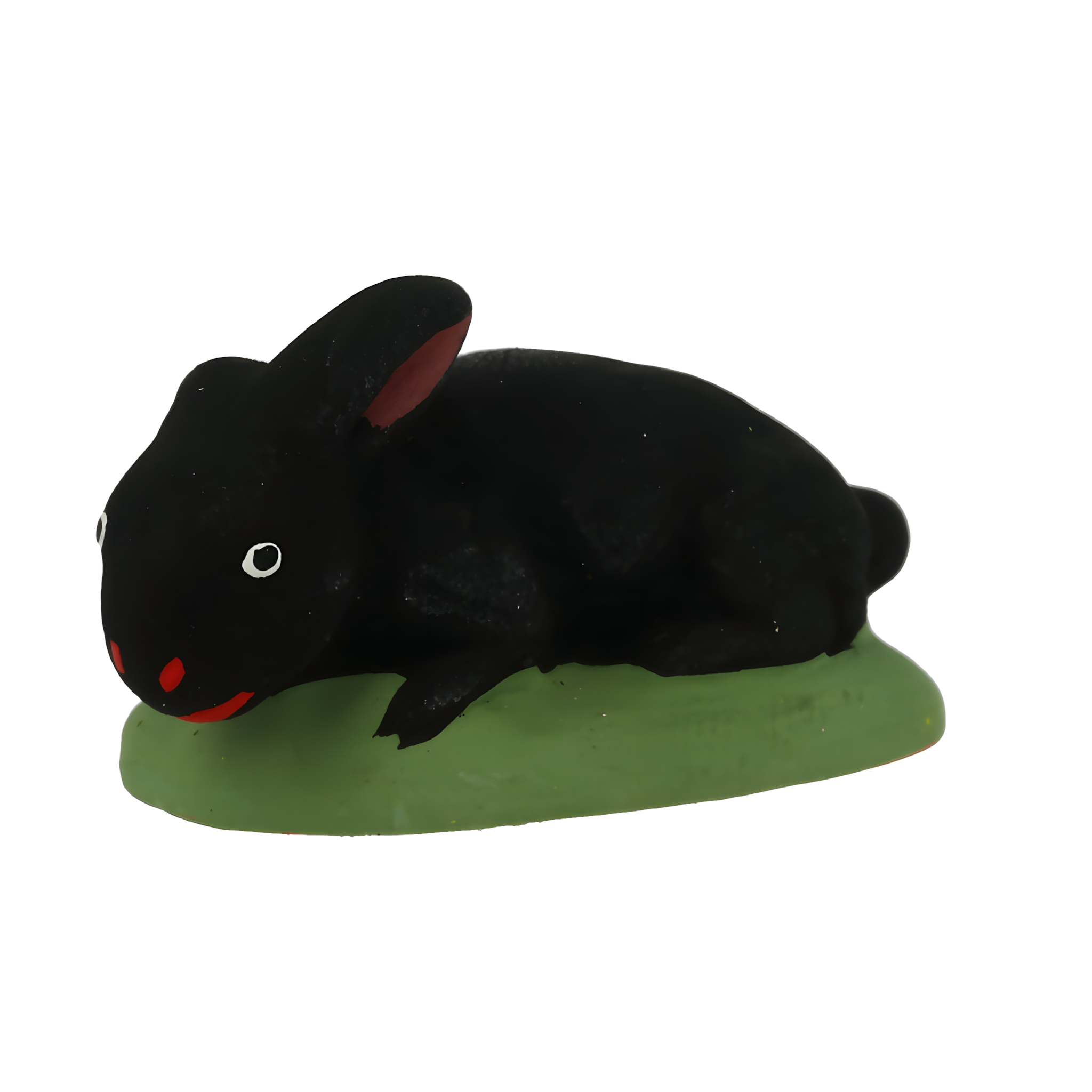 Lapin couché noir N° 2