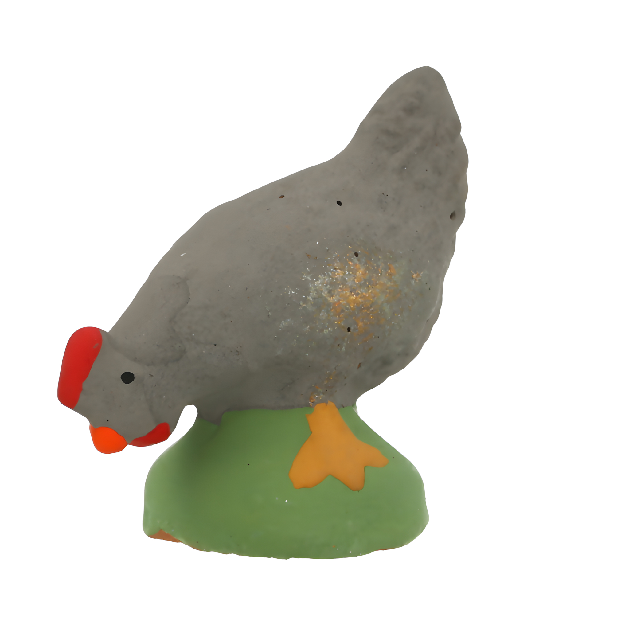 Poule picorante grise N° 2