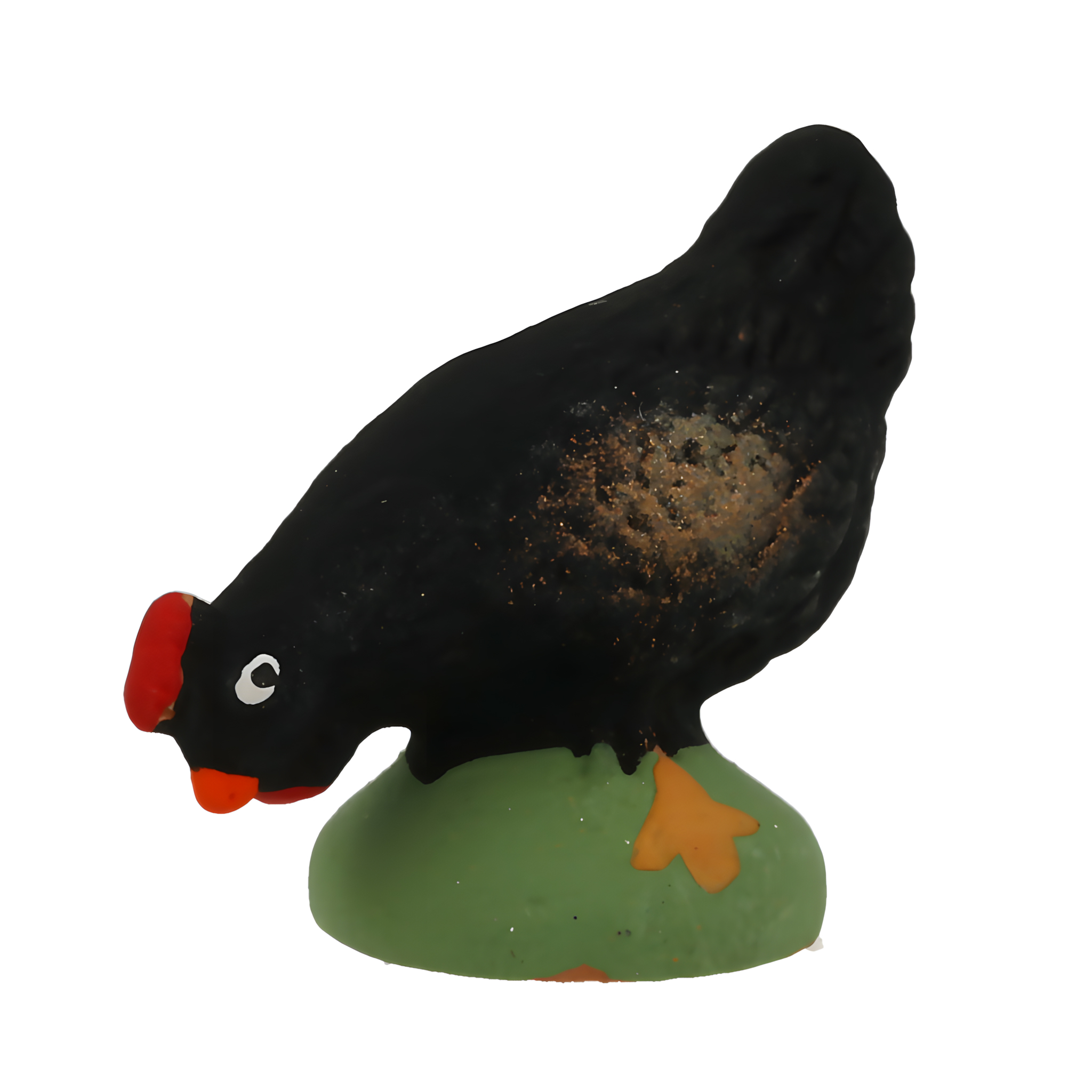 Poule picorante noire N° 2