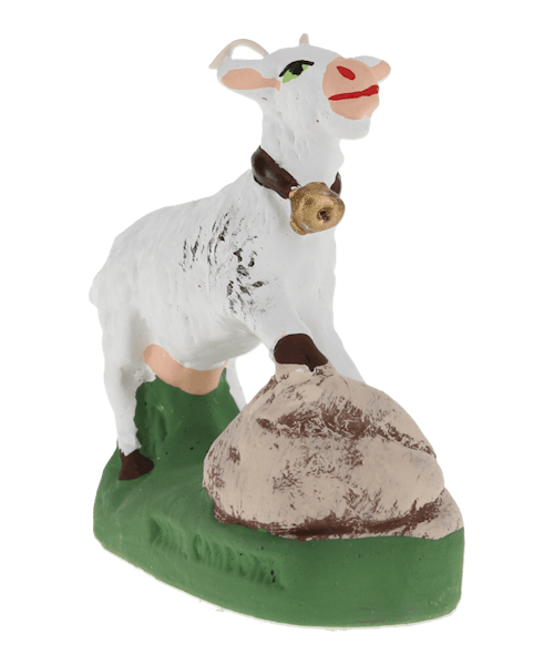 Santon de Provence Chèvre blanche qui broute N° 2
