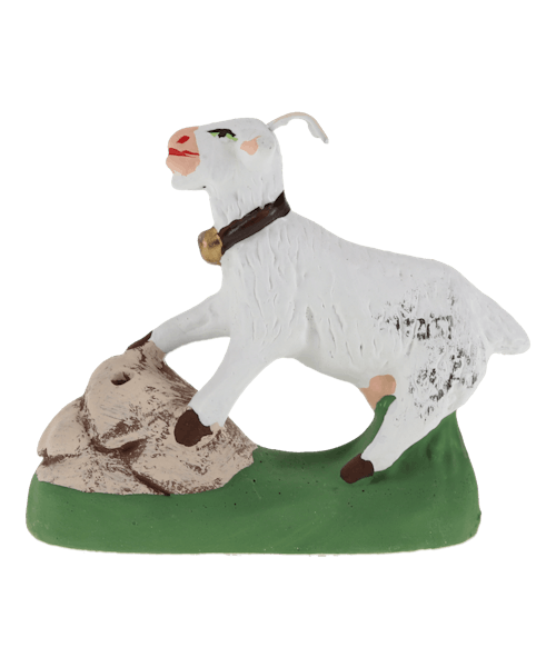 Santon de Provence Chèvre blanche qui broute N° 2