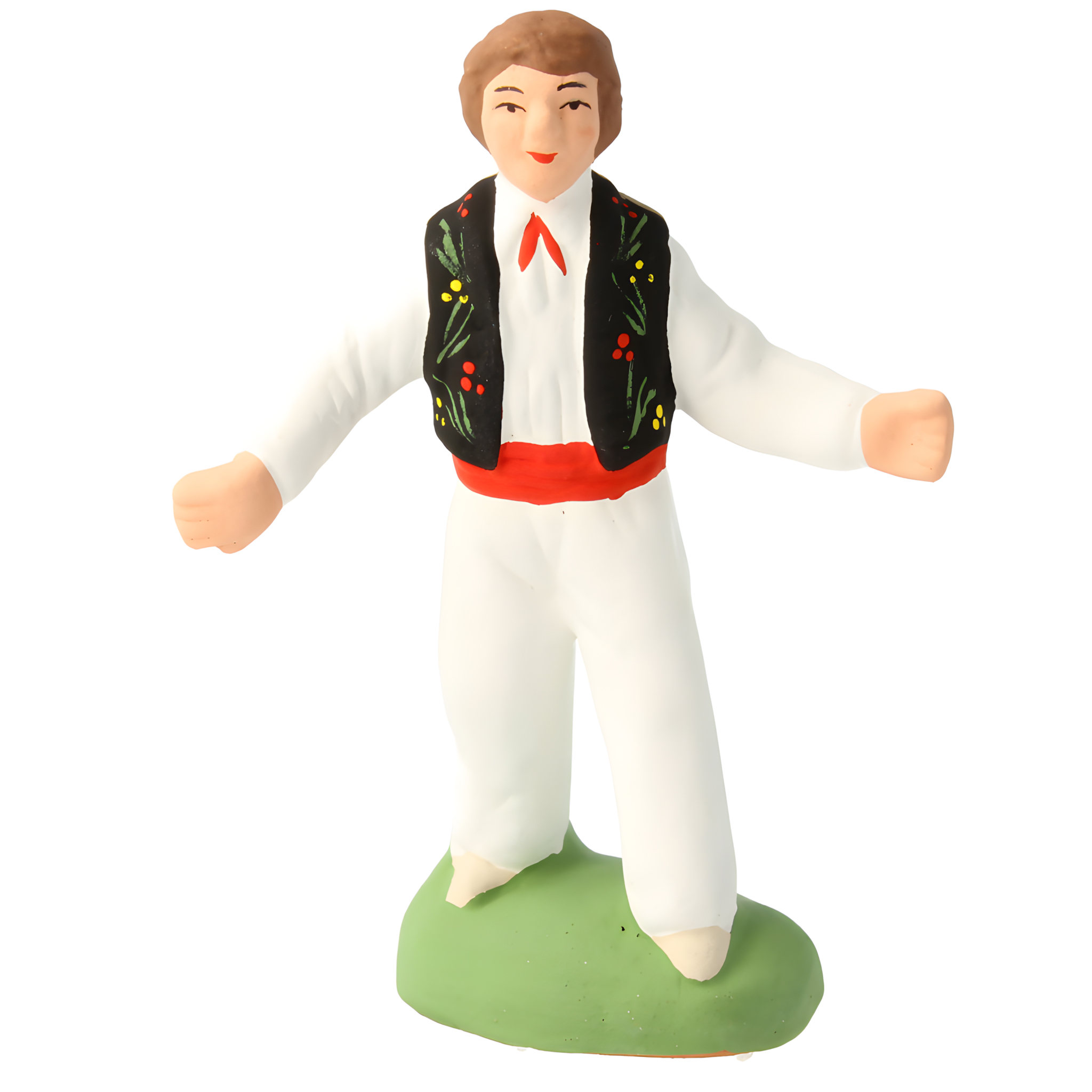 Homme Farandole gilet noir et pantalon blanc N° 2