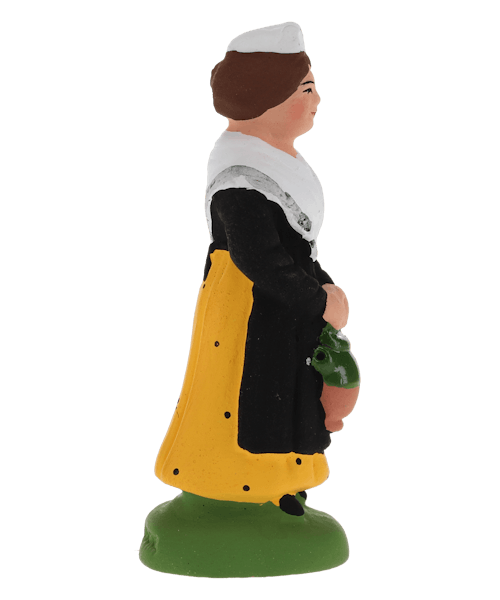 Santon de Provence Mireille à la cruche jaune N° 2