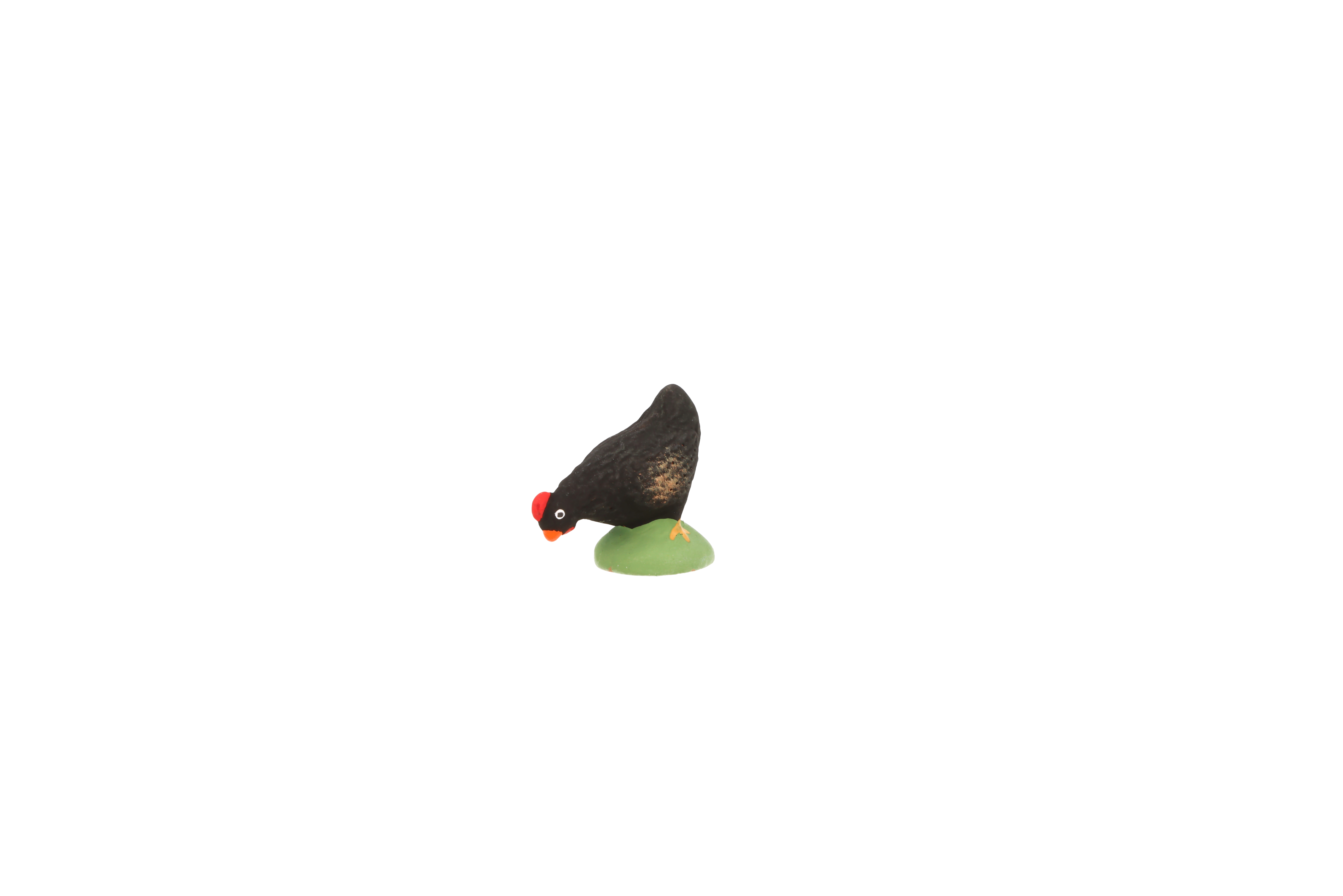 Poule picorante noire N° 3