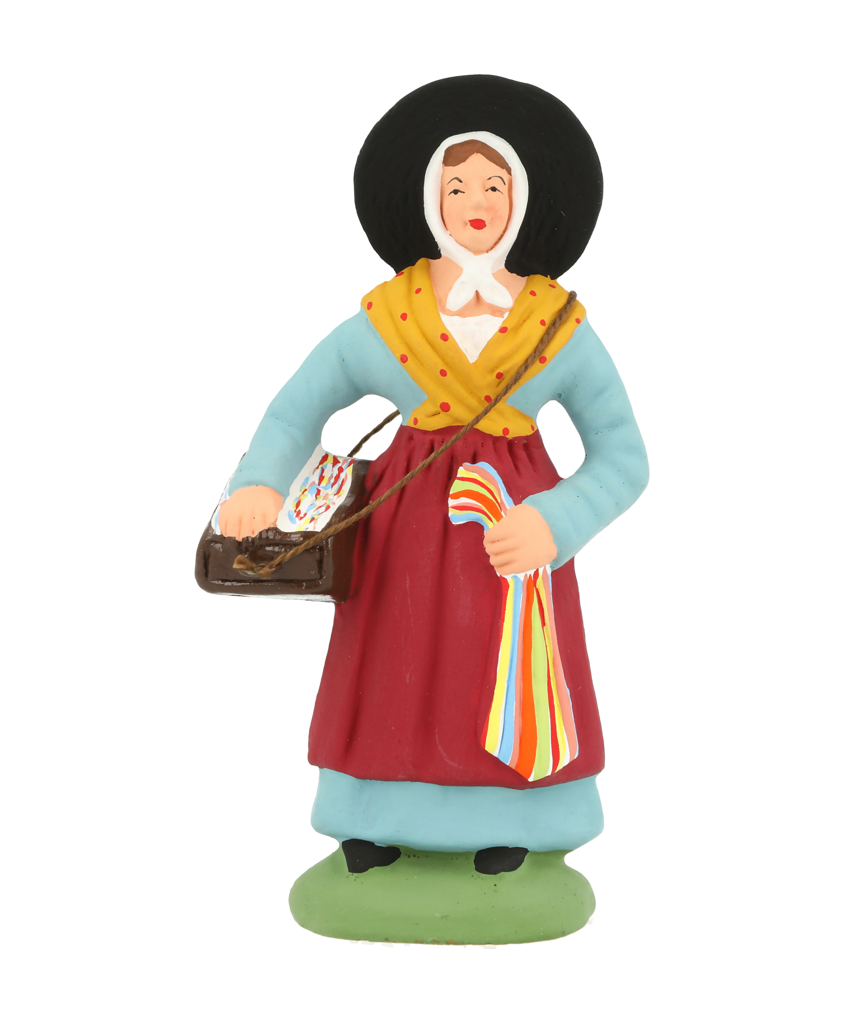 Femme aux rubans avec tablier rouge N° 3